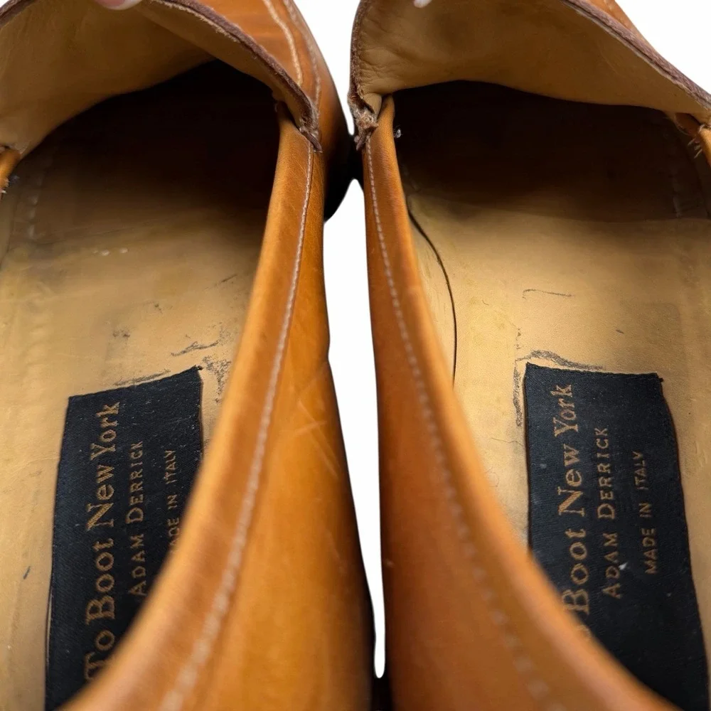 To Boot New York Adam Derrick Brown Leather Shoes Loafer Men's Sz 10.5‎